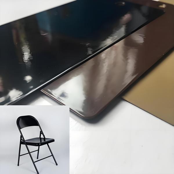 Couche en poudre d'époxy noir pour portes et étagères en acier