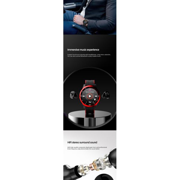 Eraysun 2 in 1 Bt Call Function Smartwatch Pressure Smart Watch With Earbuds Bracelet Tws Earbuds