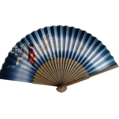 Os fãs personalizados de bambu da mão imprimem senhoras da tela ventilam o fã pequeno