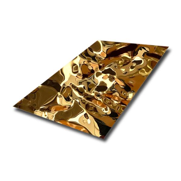 0.6mm Water Ripple Steel Sheet 316 430 Color Coated Decorative Wall Covering Sheets