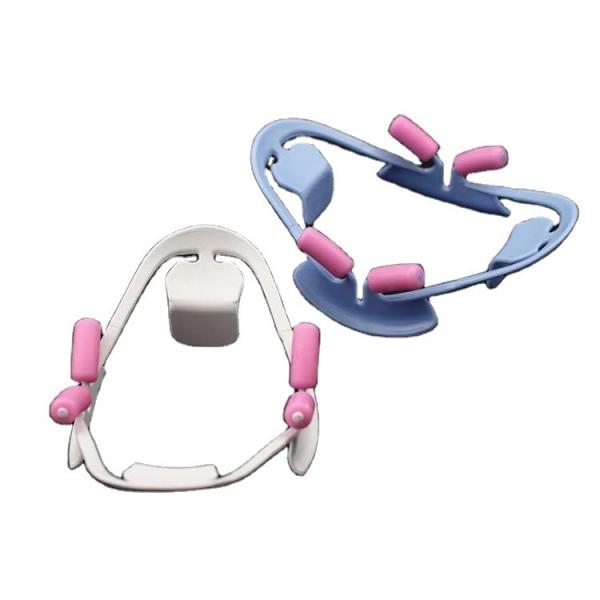 Professional Intraoral Cheek Tongue Retractor Mouth Spreader Lip Opener in Blue and Pink for Dental