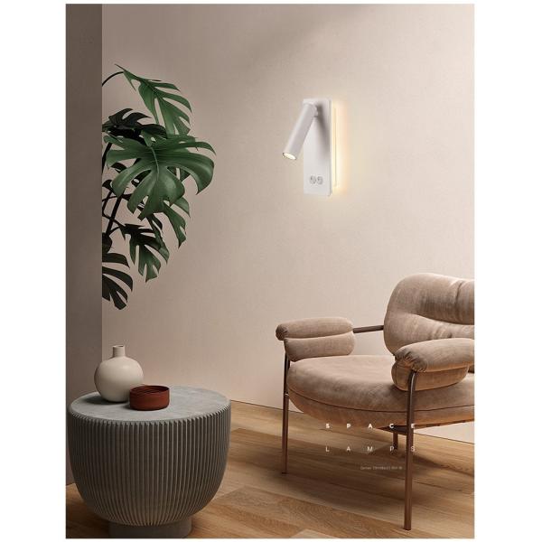 Reading Wall Lamp Reading room 3W Bedside Bedroom ambient lighting book Room Lighting hotel Fixture Sconce For villa