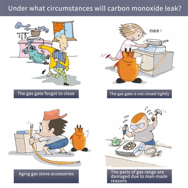 WI-FI Natural Gas and Carbon Monoxide Detector CO with TUYA APP(SNT961W)