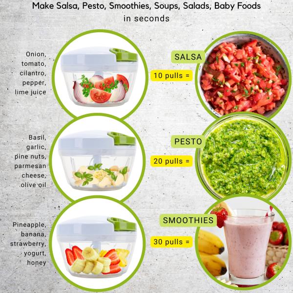 Mini Manual Vegetable Fruit Garlic Ginger Onion Meat Shredder Hand Pull Chopper Fruit