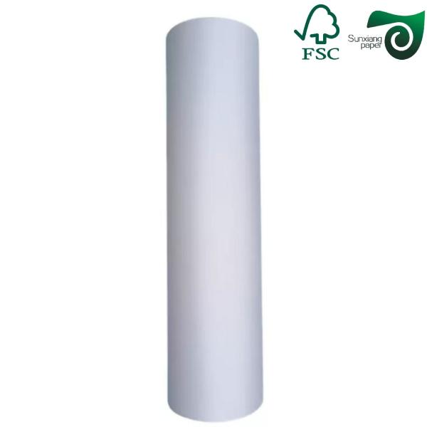 FSC White Bond Paper CAD Inkjet Rolls  20lb  24