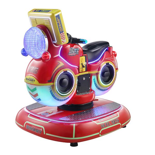Fibra de vidro 3D jogos Kiddie Ride Car com 1 jogador de moeda pusher e design atraente