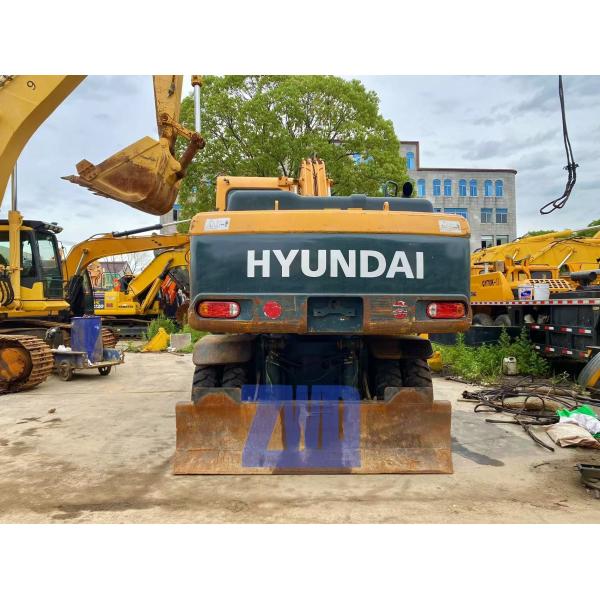 Second Hand Korean Original HYUNDAI 210W-9 Wheeled Excavator 21Ton Heavy Duty Construction Equipment