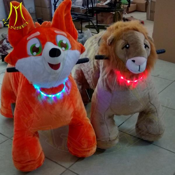 Hansel  fun park machines electric panda stuffed animals scooter for sale