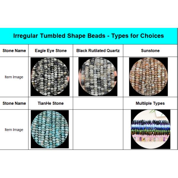 Gems Bead Natural Crystal Amazonite Eagle Eye Gemstone Irregular Tumbled Shape Loose Bead Strands for Jewelry Making