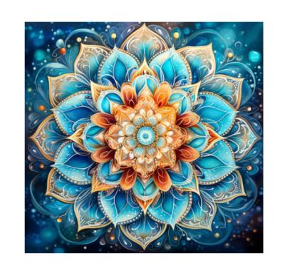 Flower Full Drill Diamond Painting Set Round Rhinestone DIY Diamond Art Kits For Adults