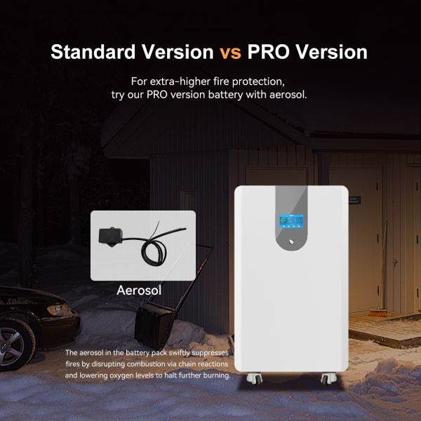 48V 5kWh Wall-mounted LiFePO4 Lithium Battery with 100Ah Capacity for Solar Energy Storage