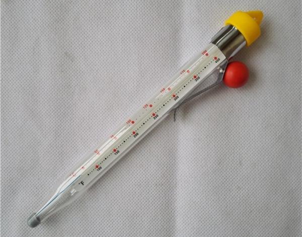 Transparent Glass Candy Thermometer , Jelly Making Candy Oil Thermometer For Home DIY