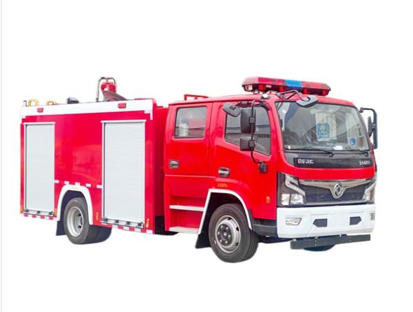 Dongfeng Yunnei 170HP Water Tank Fire Truck Double row Cab Welded Frame National Ⅵ
