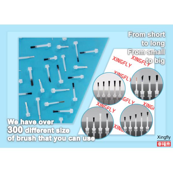 Настраиваемая тонкая щетка для ногтевого полотна Dupont двустороннее нейлоновое волокно