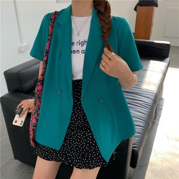 Casual Mid Length Loose Chiffon Ladies Suit Blazers