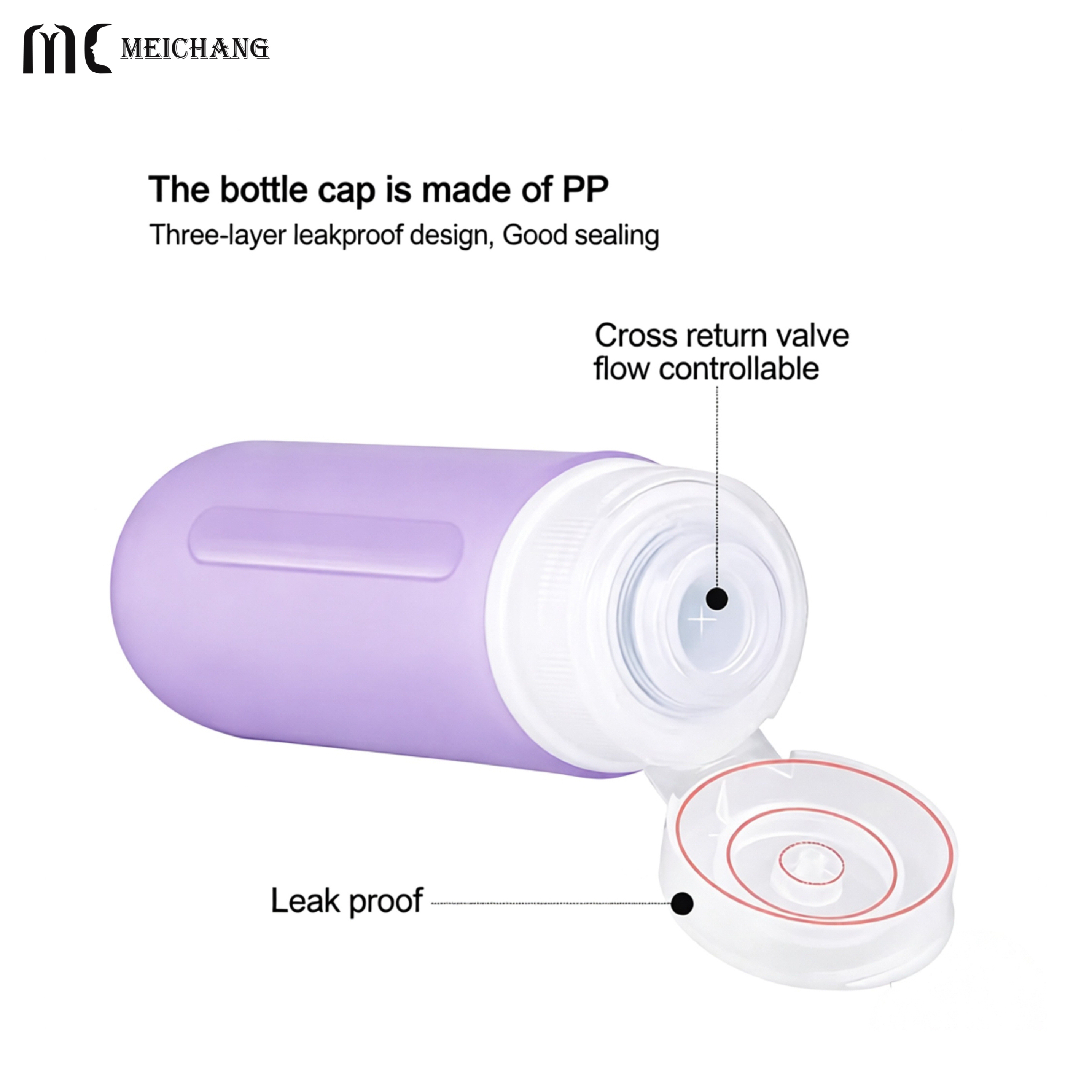 89ml Refillable Capsule Silicone Travel Bottle Set(MC-1419)
