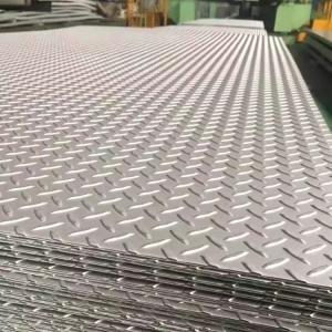 1220x2440mm Stainless Steel Checker Plate SS Sheet Metal 304 310 Embossed