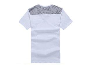 Summer V-neck Men's Printed T - Shirt Cotton Short Sleeve Business Outdoor Sports