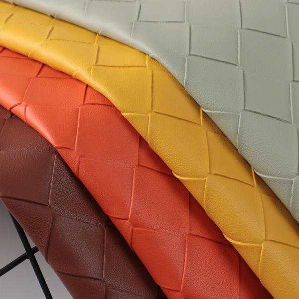 1.1mm Thickness 54/55 Width PVC Leather with 75 Colors for Placemat Decorate Sofa Handbag Faux Leather Fabric