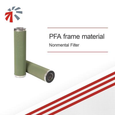 Nonmetal PTFE Membrane Filter Element Filtration Rating 0.04um for Precise Filtration