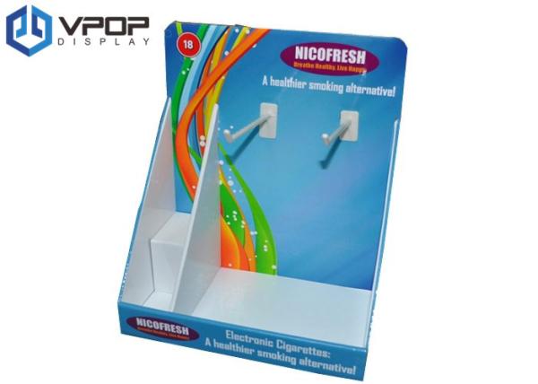 High Capacity Cardboard PDQ Displays Environmental Friendly For Electronic Cigarette