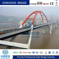 Ponte de arco de aço pintado de grande comprimento Ponte rodoviária Ponte longa vida