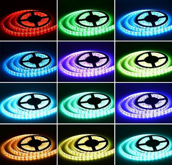 SMD 5050 Waterproof LED Strip Kit RGB 5M 16.4ft 300leds With Remote Control