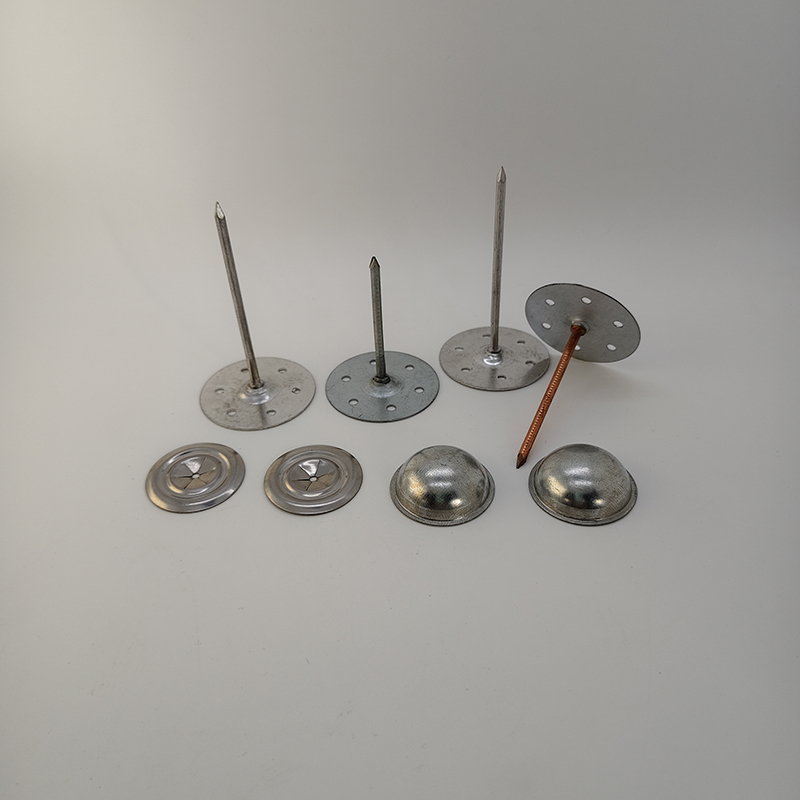 Fixing Rock Wool Glass Wool Square Base Base Galvanized Sheet Stuck up Pins Self Adhesive Insulation Pins