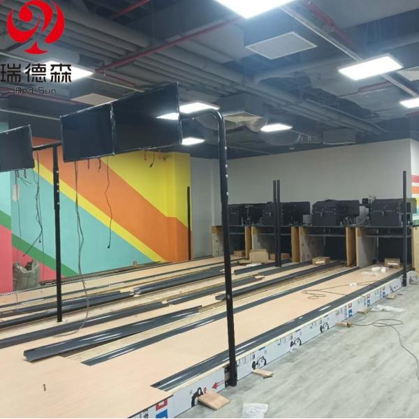 Hot Sale Indoor Mini Bowling Set Wooden Lanes Sports Entertainment Equipment for Kids and Adults