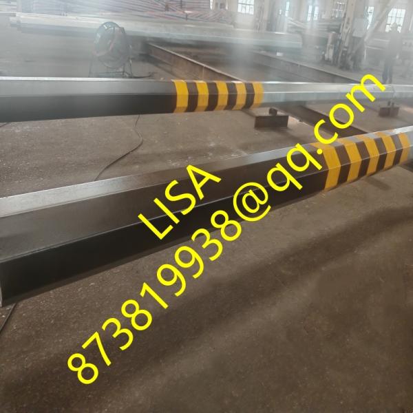 30FT 35FT Q355 Octagonal Hot Dip Galvanizado Negro y Amarillo Pintado Polvos de acero Polvos de potencia metálicos