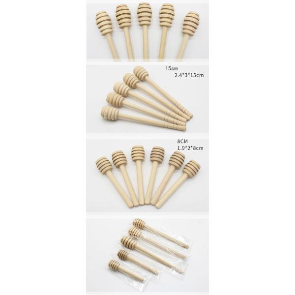 Customized Wooden Honey Stir Sticks Household Milk Tea Coffee Stirring Stick