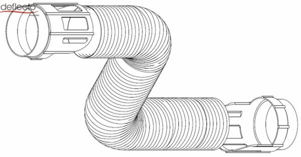 4 Inch Semi Rigid Aluminum Duct Air Conditioning Venting Set With Connector