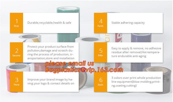 Clear Polythene PE Protective Stretch Film,PE Surface Protective Film For Aluminium Composite Panel,removable lens scree
