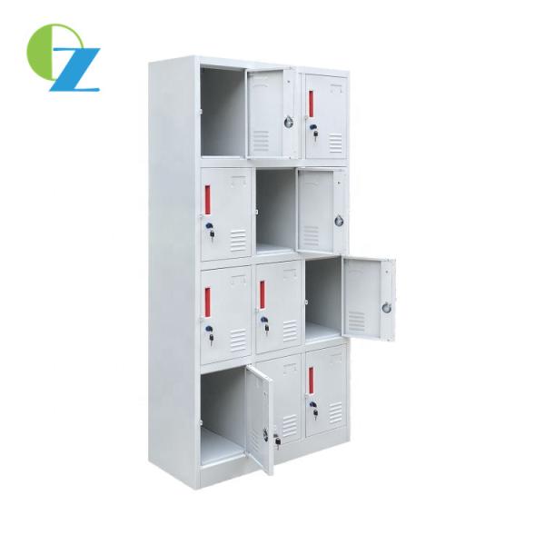 School Luggage Clothes Metal Storage Locker Student Dormitory 12 Door Steel Locker
