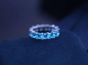 Emerald Sterling Silver Custom Jewelry Square Diamond Rings