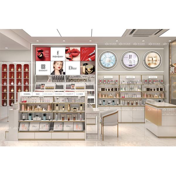 Skincare Jewelry Store Display Cabinets Rack Custom Retail Fixtures Interior Design