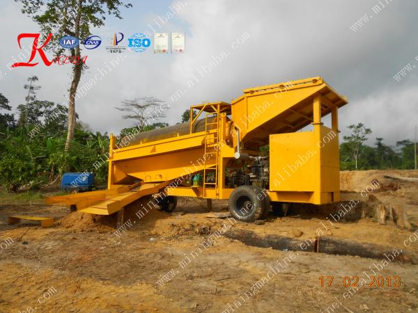 400tph Big Scale Gold Trommel Wash Plant Gold Mining Wash Plant