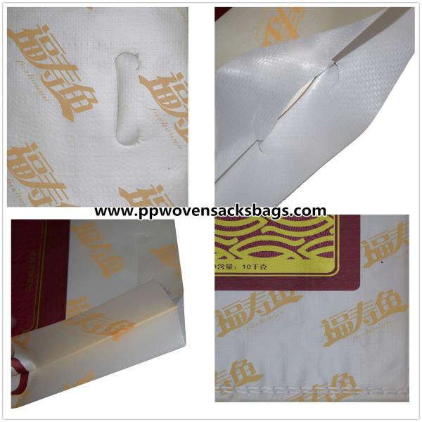 Transparent PP Woven BOPP Laminated Bags with Handle for Rice