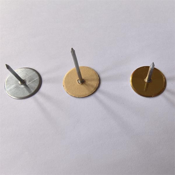 12Ga X 70 Mm Galvanized Steel Cup Head Welded Pins For HVAC Duct Insulation