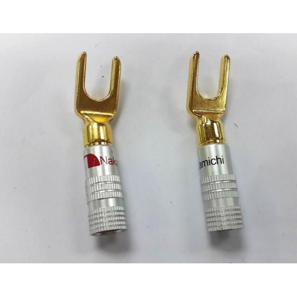 Antiwear медный соединитель лопаты y, серебряный Nakamichi запирая штепсельные вилки банана