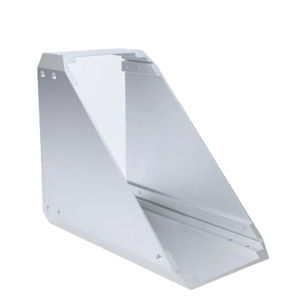 Grade 6000 Series Silver Anodized Aluminium Extrusion Profiles with Customized Size