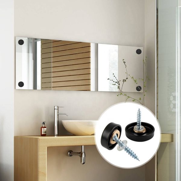 Plating Finish Brass Material Swivel Mirror Screw For Advertising Solutions