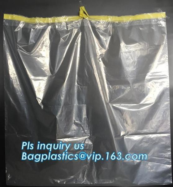 Biohazard Waste Disposal Bags Drawstring, Gallon Capacity, Medical Garbage Bags, High- Temperature Resistant