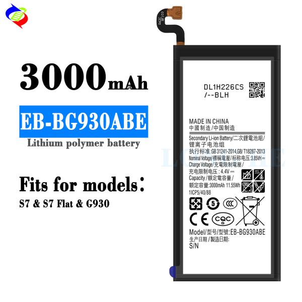 Ли-полимерные батареи EB-BG930ABE для Samsung S7 G930 Galaxy S6 S7 S8 BG930 3000mah 3.85V