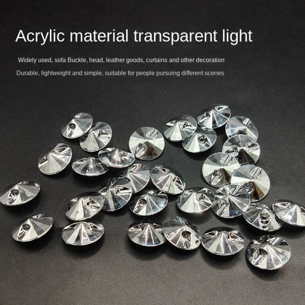 Sofa Cushion Backrest Decorative Buttons, Sofa Crystal Buttons, Chair Decorative Glass Buttons, Water Diamond Buttons, Bed