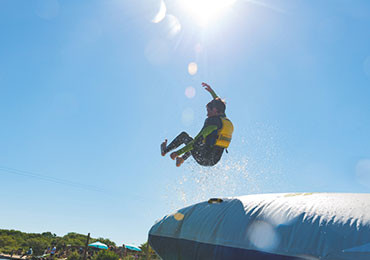 Парк Аква голубых игр воды полосы препятствий раздувной для роскошного курорта