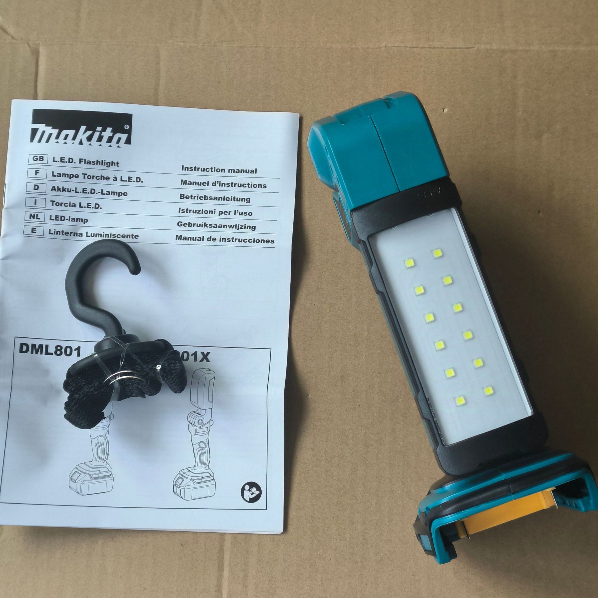 Makita Led Cordless Work Light for Makita 18V Battery Torch Light 2500LM 48W for Workshop Camping Outdoor