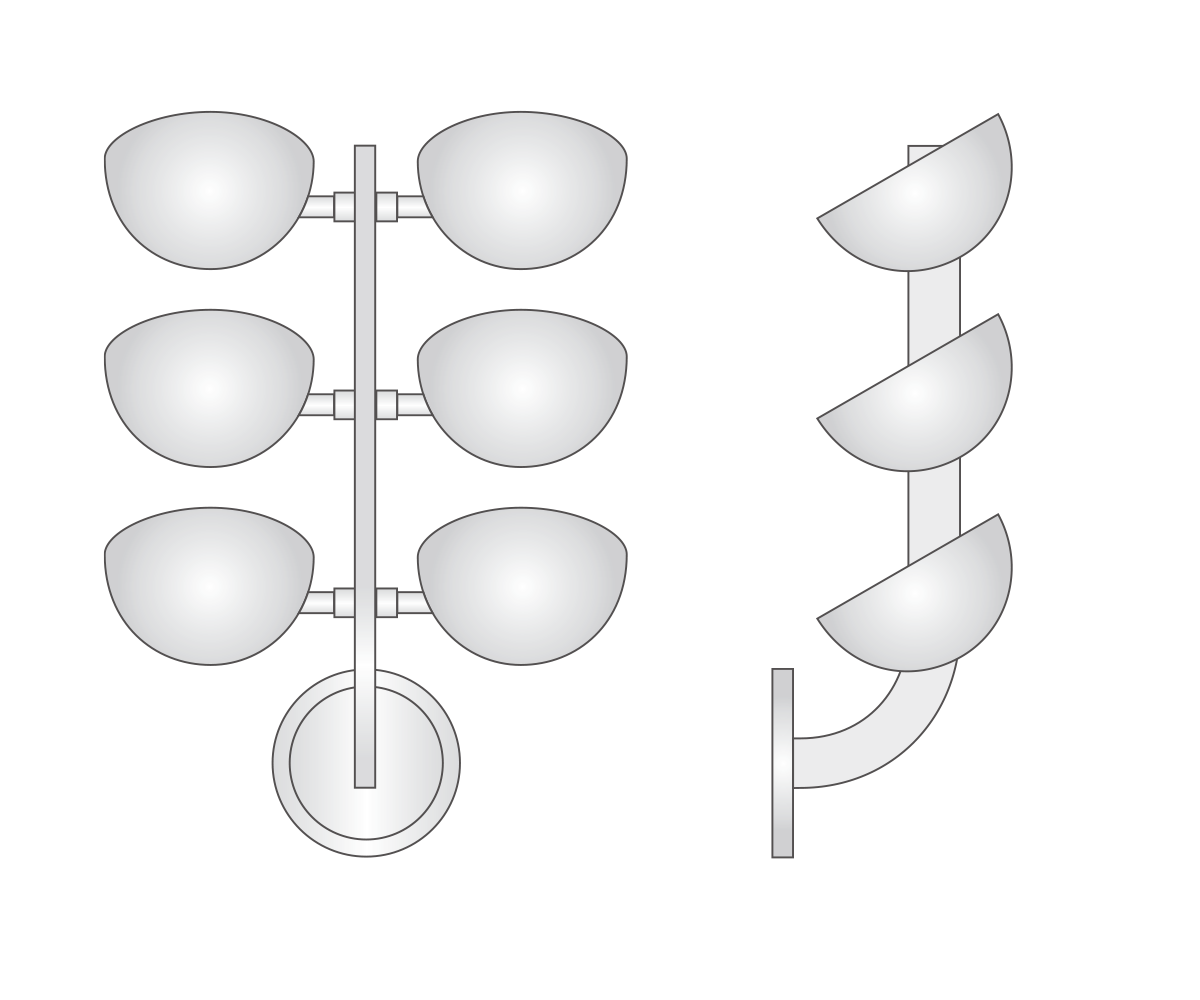 Brass Material Wall Lamp with 2700K Warm White Light and Modern Design for Indoor Decoration
