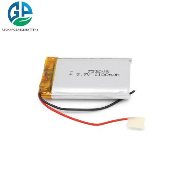 KC CB Bateria de alta taxa de descarga 3.7V 1200mah 30CMax60C Recarregável 753048 Bateria de polímero de íons de lítio