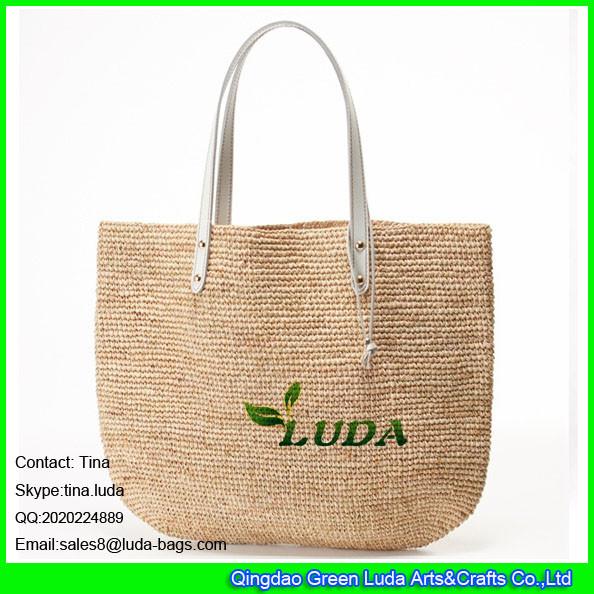 LDLF-059 fashion women summer raffia crochet straw beach bag